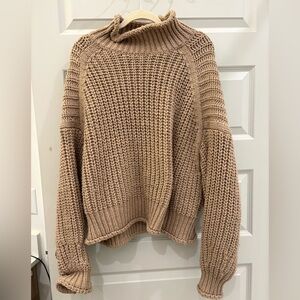 H&M Tan Turtle Neck Sweater